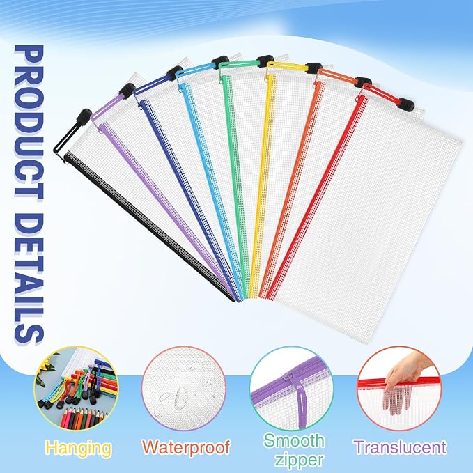 Jetec 32 Pcs Mesh Zipper Bags Toy Storage Bikini Organizer Bag Bolsas Para - Image 3