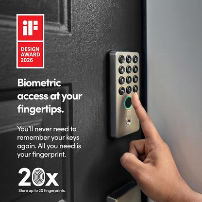 igloohome Deadbolt Go Smart Lock w/Fingerprint, Digital Keys, Remote PIN Codes - Image 2