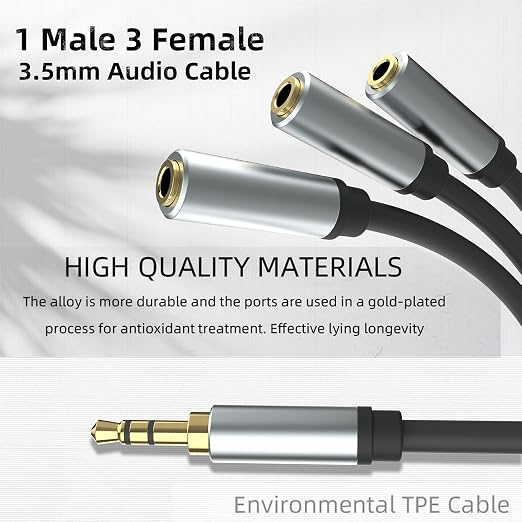 3.5mm Stereo Audio Splitter Cable - Image 3