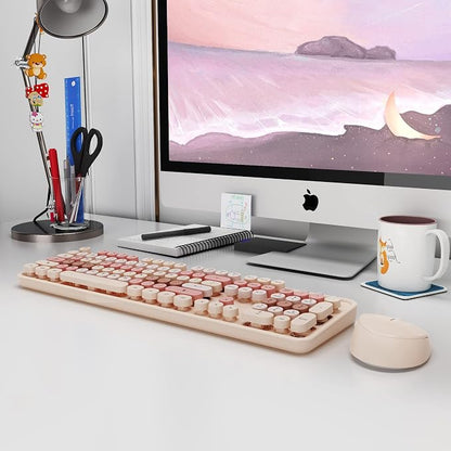 Wireless Keyboard and Mouse, KOOTOP Cute Keyboard and Mouse, 2.4G Wireless - Image 9