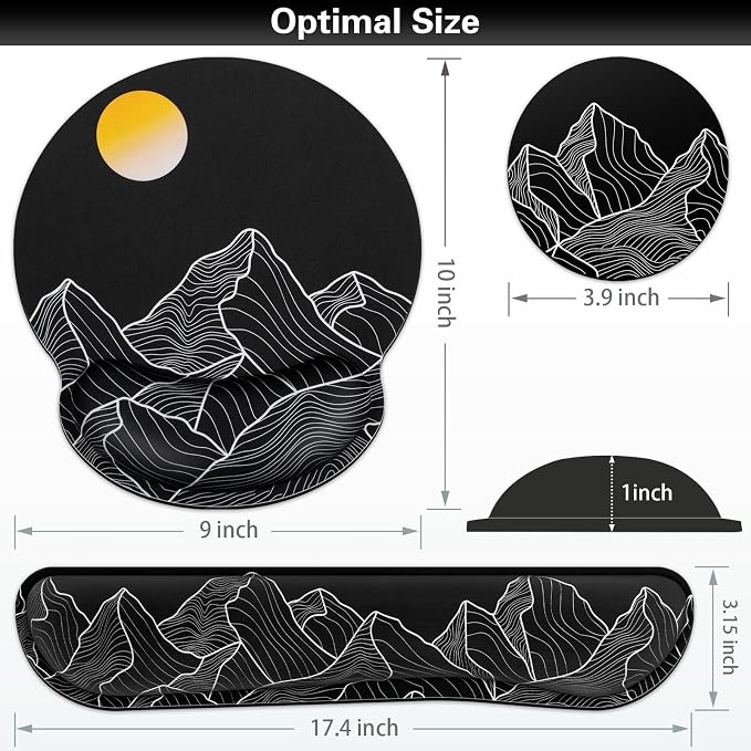 Ergonomic Keyboard Wrist Rest, Mouse Pad - Image 6