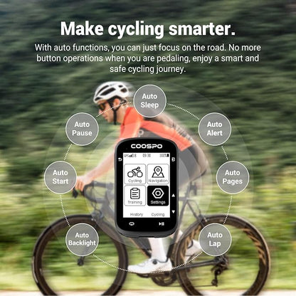 COOSPO CS500 Bike Computer Wireless, 2.6 Inch LCD GPS Cycling Computer - Image 8