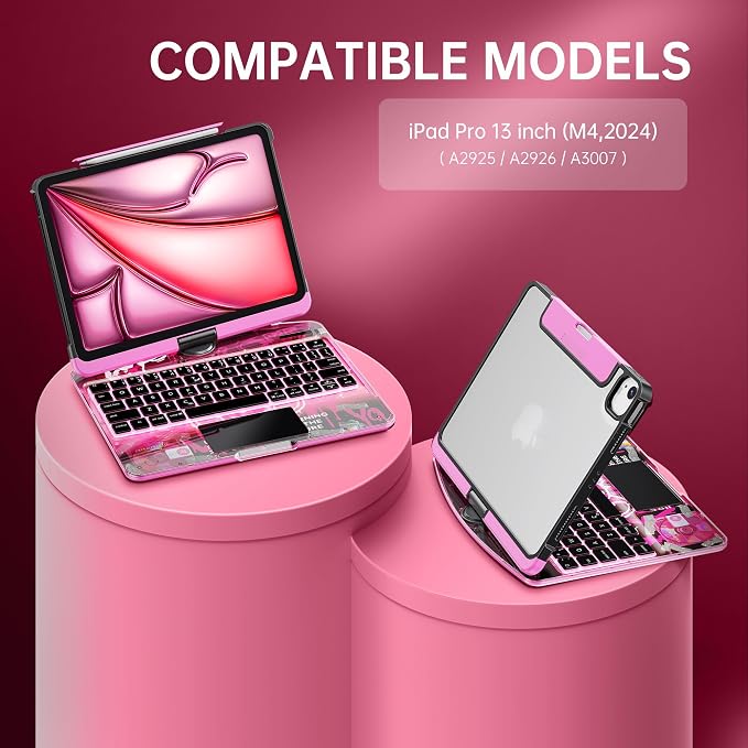 GUSGU Transparent Case with Wireless Keyboard only - Image 2