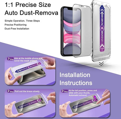 2 Pack Matte Screen Protector for iPhone 11/iPhone XR, 9H Tempered Glass - Image 3