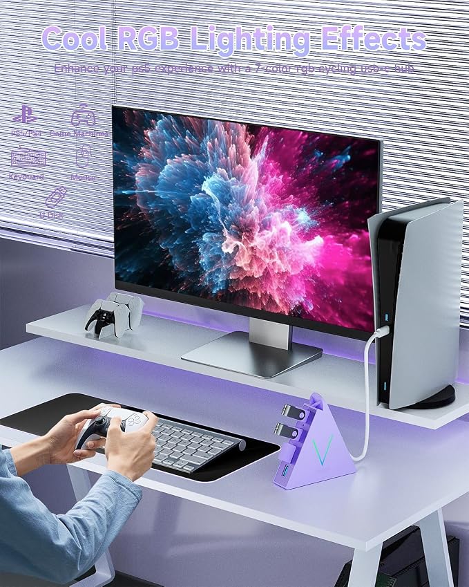 USB C Hub, USB Type C to 4-Port USB 3.0 Adapter - Image 7