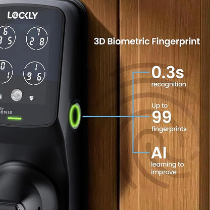 Lockly Secure Pro Smart Lock Wi-Fi, Keyless Entry Digital Keypad Door Lock - Image 4