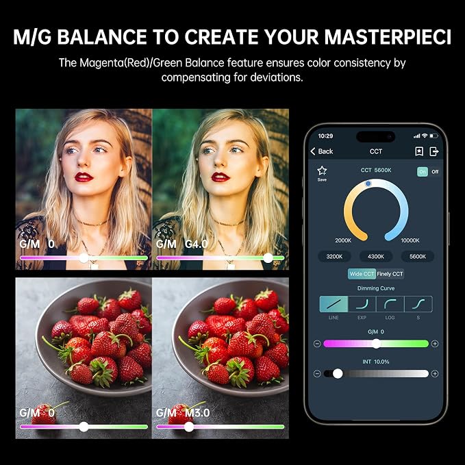 GVM RGB 300W Video Light Kit - Image 5