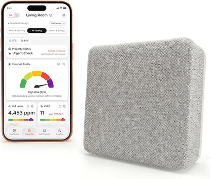 WiFi CO2 Detector & VOC Air Quality Monitor — Smart Indoor Tester by LaylaEco