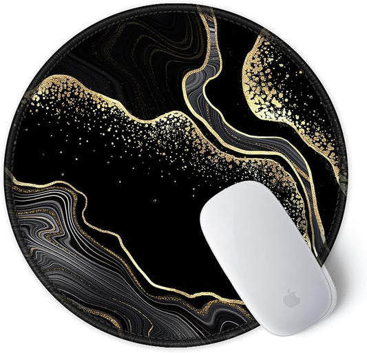 ITNRSIIET Round Mouse Pad with Stitched Edge Premium-Textured Waterproof - Image 2