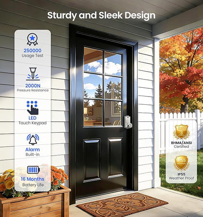 Veise VE018 Smart Knob Handle Lock - Image 5