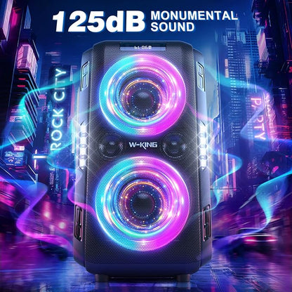 W-KING 270W PEAK Party Large Bluetooth Speaker Loudest Boom Box/12 Custom - Image 4