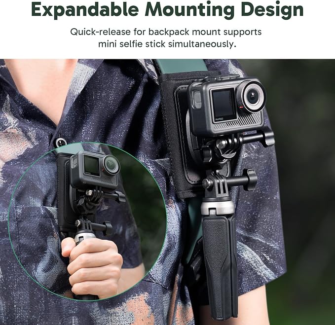 AKASO Quick Release Backpack Shoulder Strap Mount - Image 4