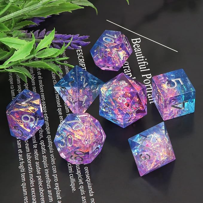 Haxtec Sparkling Sharp Edge Dice Set - Image 6