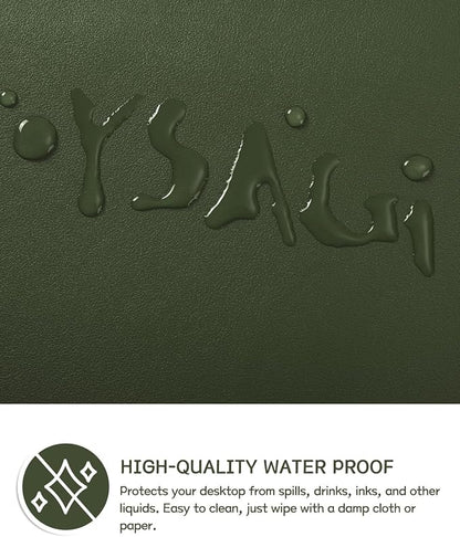 YSAGi Non-Slip Leather Desk Pad L Size, Waterproof Laptop Computer Desk - Image 4