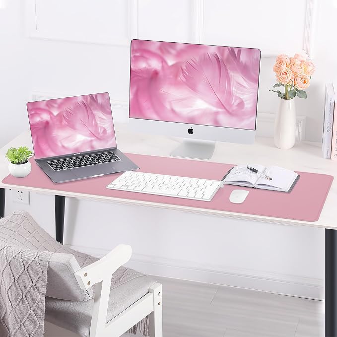 Leather Desk pad Protector, Large Desk mat - Image 6