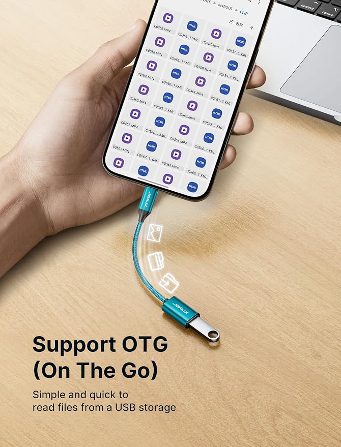 JSAUX USB C to USB 3.0 Adapter, Type C Male to USB Female OTG Cable Compatible - Image 5
