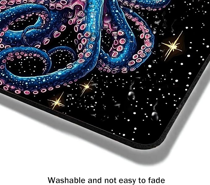 Mouse Pad, Cute Cool Blue Octopus Mouse Pads - Image 4