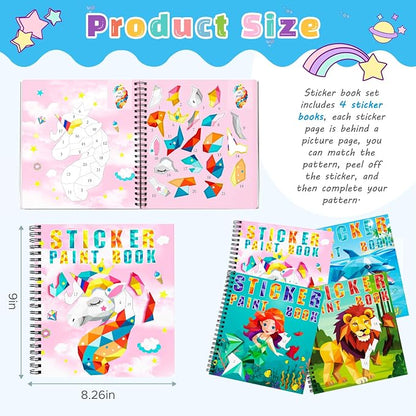 homicozy 4PCS Sticker Paint Books - Image 3
