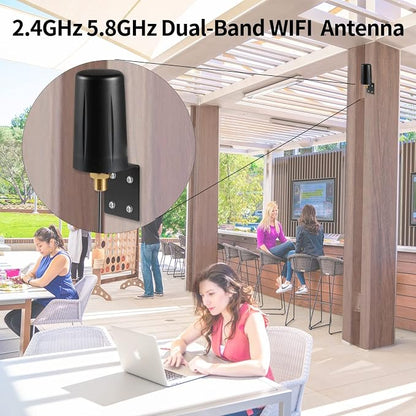 Outdoor 7dBi Dual Band 2.4GHz 5GHz 5.8GHz Long Range WiFi Booster Antenna - Image 5