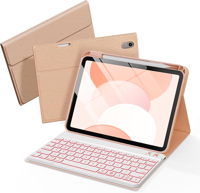 Folio Keyboard Case for iPad 10th Gen 10.9 inch and iPad 11th, Magnetic by Unknown