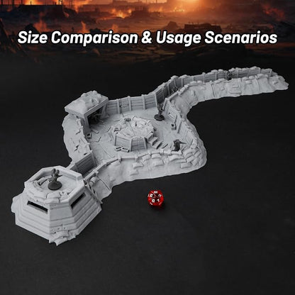 AUSPDICE RPG Terrain AF695 Trench Set – Modular Defensive Position - Image 6