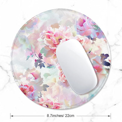 ITNRSIIET Round Mouse Pad with Stitched Edge Premium-Textured Waterproof - Image 2