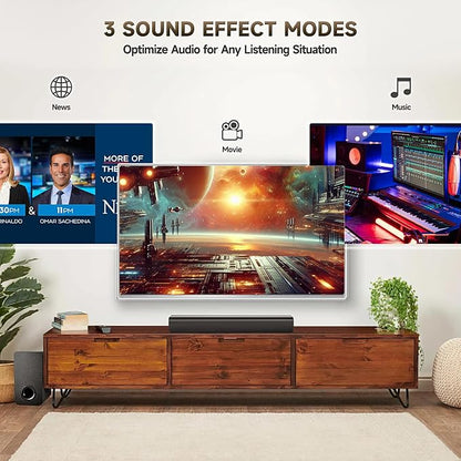 Sound Bar Speakers Bluetooth Wireless, TV Speakers Sound Bar Subwoofer - Image 5