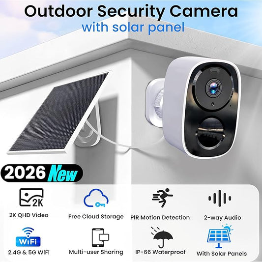 HITELLARCAM 2026 Upgraded 2K Security Cameras Wireless Outdoor - Image 2