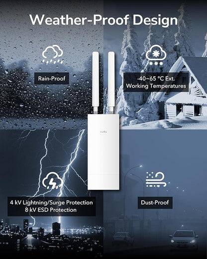 Cudy RE1200 Outdoor AC1200 WiFi 5 Outdoor Fast Extender and Access Point Mesh - Image 6
