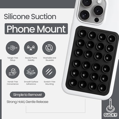SUCKY Silicone Suction Phone Case Adhesive Mount - Image 2