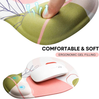 JIKIOU Mouse Pad, 2 Pack Ergonomic Mouse Pads - Image 4