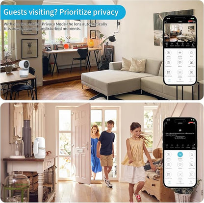 Indoor PTZ Camera with Privacy Mode, 2K 3MP Pan/Tilt Security Camera - Image 3