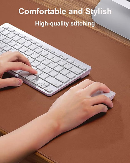 Leather Desk Mat, Mouse Pad, Office Desk Pad, Non-Slip PU Leather Desk Blotter - Image 2