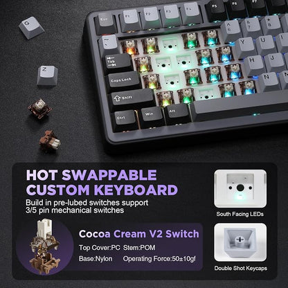 YUNZII B75 Mechanical Keyboard, 75% Layout - Image 5
