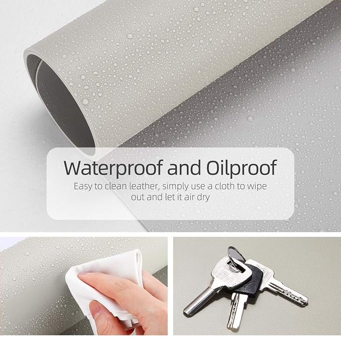 YSAGi Multifunctional Office Desk Pad, Ultra Thin Waterproof PU Leather Mouse - Image 2