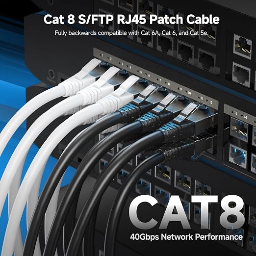 Cable Matters 40Gbps Shielded Cat 8 Ethernet Cable - 5ft - Image 2