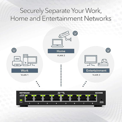 NETGEAR 8-Port Gigabit Ethernet Easy Smart Managed Essentials Switch - Image 5