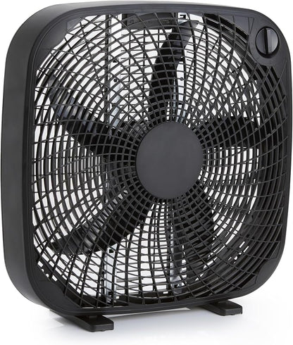 Amazon Basics 3 Speed Box Fan, Indoor Electric Fan by AmazonBasics