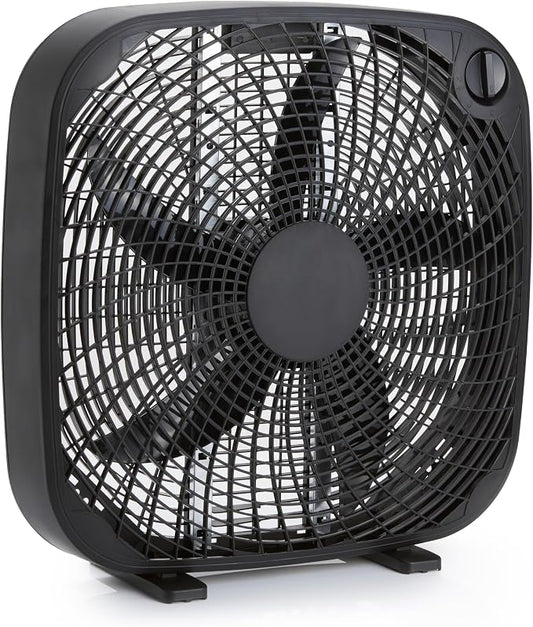 Amazon Basics 3 Speed Box Fan, Indoor Electric Fan by AmazonBasics