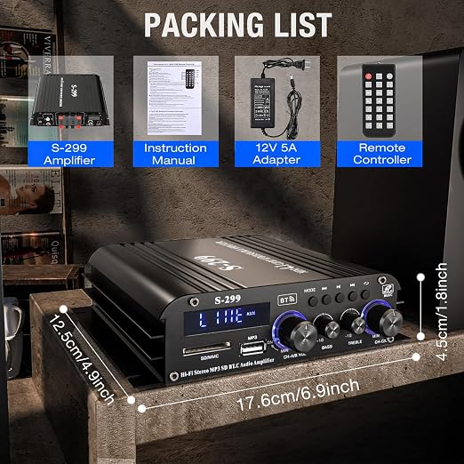 Facmogu S-299 4.1CH Bluetooth Power Amplifier - Image 7
