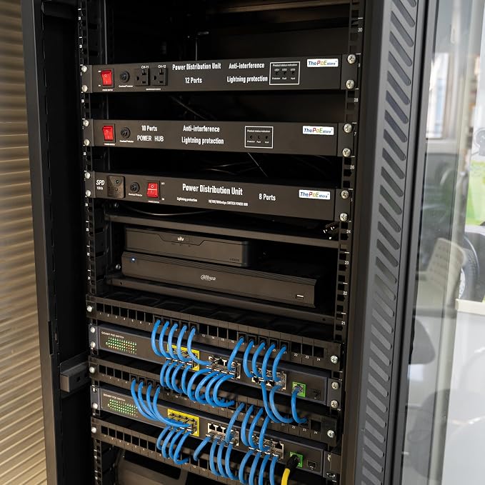 1U PDU Network Servers Surge Protector Power Distribution Unit 12-Outlet - Image 9