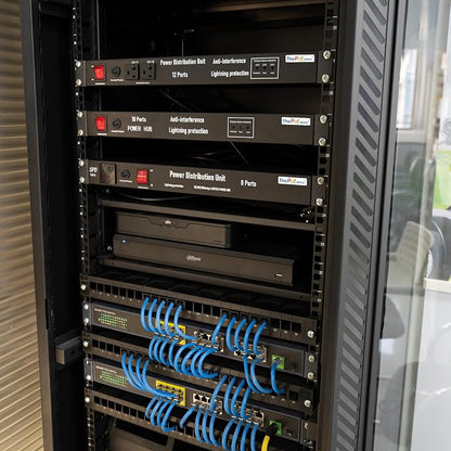 10 Outlets 1U Horizontal PDU Network Rackmount Power Strip - Image 8