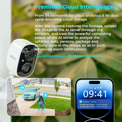 Vicohome 2K Security Camera Wireless Wi-Fi Indoor/Outdoor, Battery Powered - Image 5