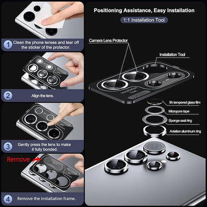 WSKEN for Samsung Galaxy S24 Ultra Camera Lens Protector, Ultra Thin Scratch - Image 6