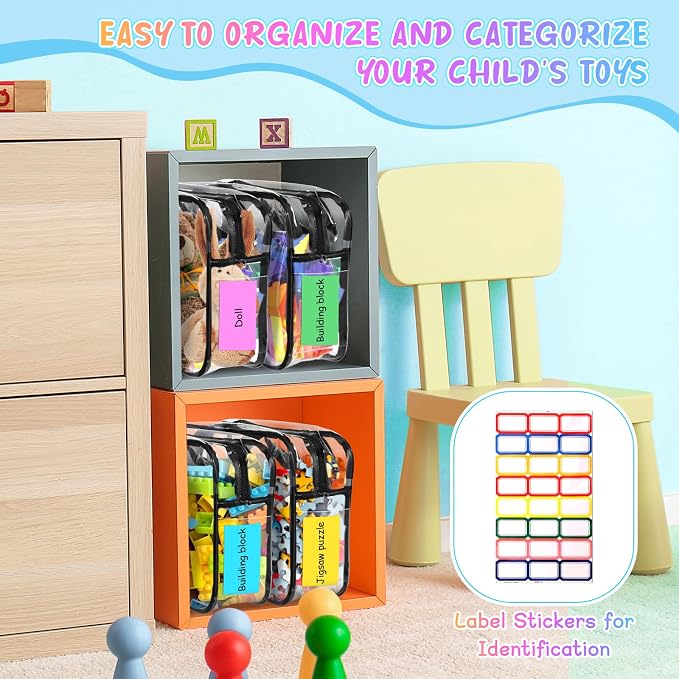8 Packs Large Toy Storage Bags - Image 6