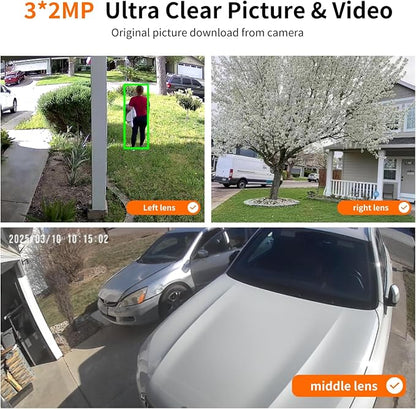 Triple Lens Outdoor Wireless Security Camera, Outdoor Cameras - Image 4