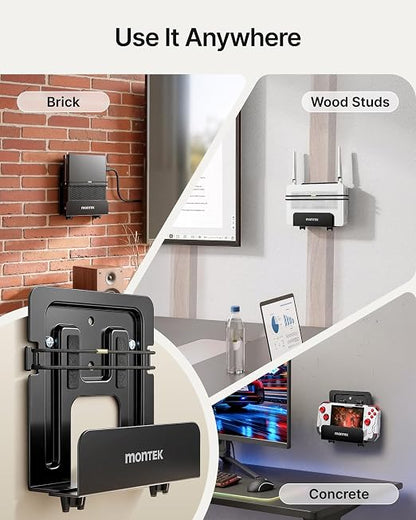 monTEK Adjustable Cable Box Mount up to 11 LBS, Modern Mount, Small Devices - Image 9