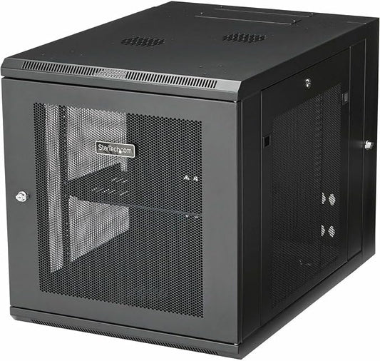 StarTech 4-Post 12U Wall Mount Network Cabinet w/ 1U Shelf, Ships Fully by StarTech