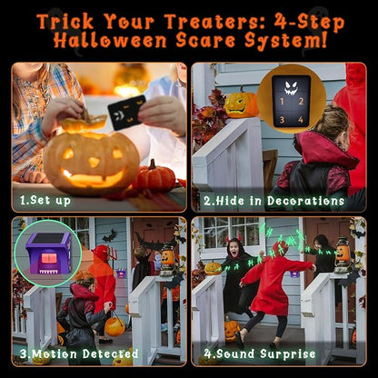 eMACROS 1/2 Mile Range Solar Driveway Alarm, Halloween Decorations Motion - Image 3