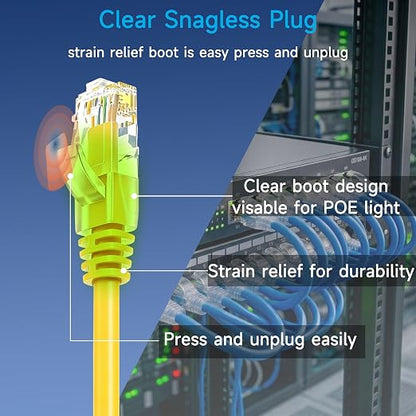 Cat6 Ethernet Patch Cable 1.5 ft, Cat6 Patch Cable - Image 4